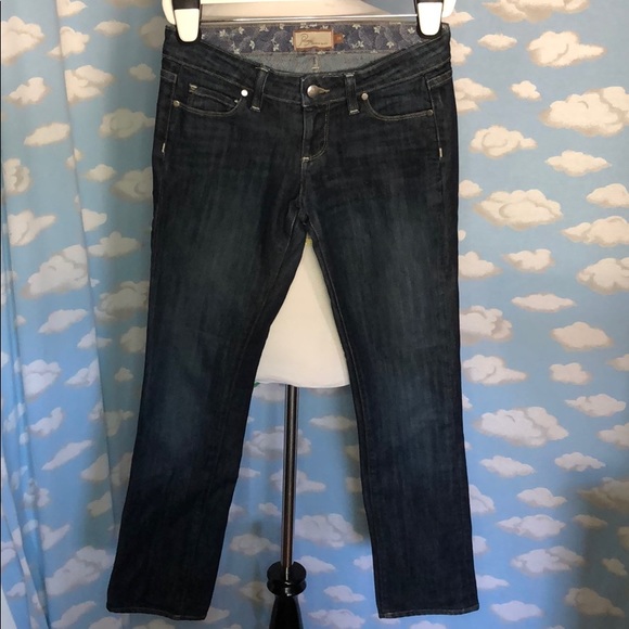 PAIGE Denim - PAIGE Vintage Y2K Blue Heights Low Rise Jeans‎ Dark Wash Size 26